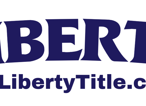 Logo of Liberty Title featuring bold text.